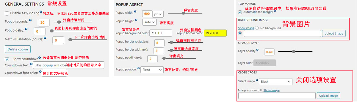 ITRO POPUP 插件设置2