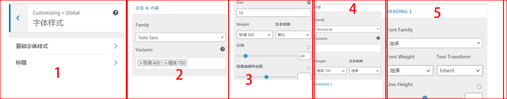 astra主题自定义字体功能