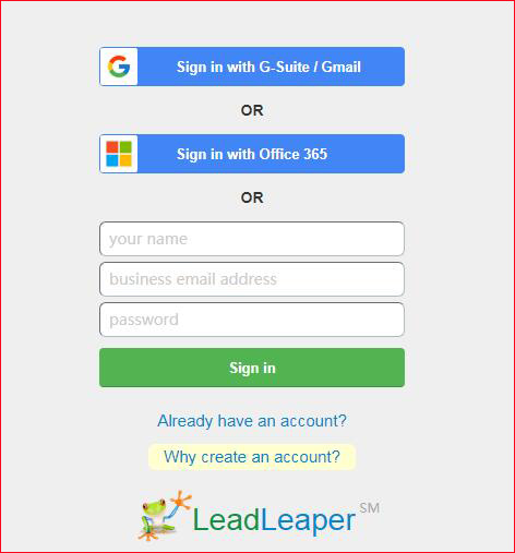 leadleaper工具登录页面