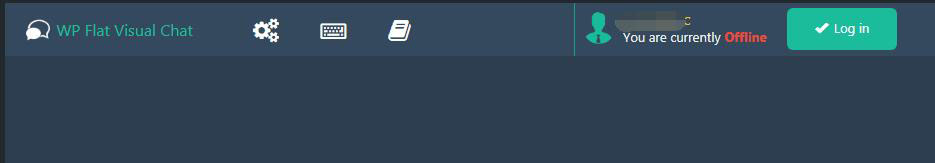 wp flat vusual chat的后台界面